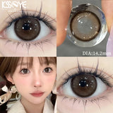 Popxstar  1 Pair New Product Color Contact Lenses with Diopter Myopia Eyes Natural High Quality Brown Contacts Lens Korean Lenses