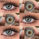 1 Pair Brown Lenses Natural Big Eyes Gray Lenses Cosmetics Korean Style Lenses y2k Colorcon Blue Eye Conatcts Puple Lenses