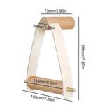 Popxstar 1pc Add a Touch of Rustic Charm to Your Bathroom with This Wooden Vintage Toilet Paper Roll Holder