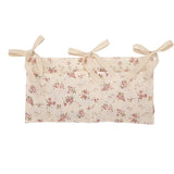 Popxstar Baby Crib Storage Bag Cotton Double Pouch Newborn Bed Headboard Organizer for Kids Baby Bedding Diaper Toys Bag