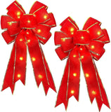 Popxstar Christmas Tree Top Decoration Pendant Large Bow DIY Velvet Cloth Lace Ribbon Home Decor New Year Party 2024 Diy Gift Accessories