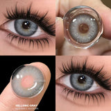 1 Pair Color Contact Lenses for Eyes Color Eye Lens Brown Eye Lenses  Gray Pupils Lens Yearly Black Contacts