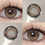 Popxstar  1 PAIR Big Brown Contact Lenses for Makeup Eyes Big Black Lenses Myopia Color Contact Lenses Belleza Pupils Grey Lenses