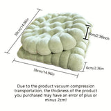 Popxstar  Large Biscuit Shape Plush Cushion,Soft Creative Pillow Chair Seat Pad, Decorative Cookie Japanese Tatami Back Cushion