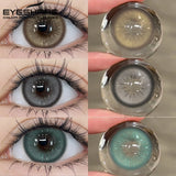 1 Pair Color Contact Lenses for Eyes Fashion Color Eye Lens Brown Eye Lenses Gray Pupils Lens Yearly Soft Lenses