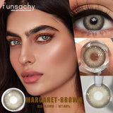 Popxstar  2pcs Natural Color Contact Lenses for Eyes Green Eye Lens Blue Eye Contacts Fashion Beauty Makeup Women Man Soft Lenses