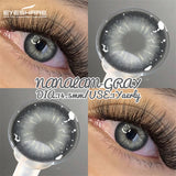 Lenses Colored Contact Lenses with Degree Natural Gray Brown Prescription Lens Yearly Fashion Blue Eye Contact