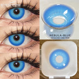 1pair Green and Red Anime Cosplay Colored Contact Lenses for Cosplayers: Daily, Party, and Eye Beauty Makeup Contacts