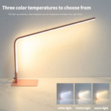 Popxstar  USB powered LED reading desk lamp with eye protection design, adjustable brightness and color change, suitable for home office a