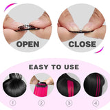 Popxstar 6pcs/pack Clip in Hair Extensions Colored Party Highlights for Girls 22 inches Multi-colors Straight Hair Synthetic Hairpieces