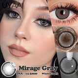 Color 1 Pair Contact Lenses with Natural High Color Saturation & Defined Edge, Soft Age-Reducing Ambience