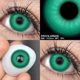 Popxstar   1pair Cosplay Color Contact Lenses for Eyes Anime Cosplay Eye Contacts Blind Black Colorful Lenses Halloween Eye Pupils