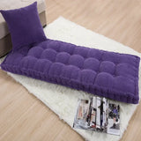 Popxstar  Long Cushion Thickening Garden Chair Cushion Solid Color Home Seat Mat Floor Cushion 55x155/55x165cm