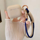 Popxstar  Cute Soft Headset Case For AirPods 2 3nd Generation Earphone Accessories For AirPods Pro 2 With Anti-lost Lanyard Silicone Funda