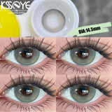 Popxstar 1 Pair Color Contact Lenses for Myopia Degrees 0~-8.0 Eyes Contacts Lens Beauty Natural Pupil Makeup Yearly