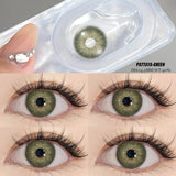 Popxstar  1 Pair Myopia Colored Contact Lenses for Eyes Brown Lens Blue Eye Lenses With Diopters Prescription Fashion Lenses