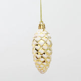 Popxstar 5Pcs Christmas Painted Pine Cone Balls Hanging Pendants Merry Christmas Tree Decoration for Home Xmas Ornament Gift Navidad