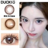 Popxstar  1Pair Natural Brown Contact Lenses for Eye Colored Lenses Black Eye Degree Prescription -0.00 to -8.00  Beauty Pupils