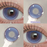 Popxstar  2pcs/pair New Cosplay Contact Lenses for Eyes Makeup Pupils Cosmetics Blue Eye Color Lenses for Myopia Lens 14.2/14.5mm