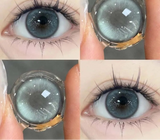 Popxstar Color Contact Lenses 2Pcs New Product Myopia Degree 0 to -8.00 Cosplay Contact Lens Green Grey Iris Style  Soft Lens