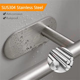 Popxstar Adhesive Toilet Paper Holder Wall Mount For Bathroom Kitchen Silver Gold Black Towel Storage Stand Stainless Steel Tissue Rack