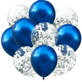 Popxstar  10pcs/lot Red Pink Gold Confetti Latex Balloons Birthday Party ation Kids Adult Metallic Balloon Helium Ball Wedding party Decor