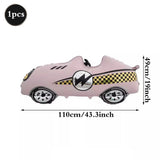 Popxstar  Racing Theme Party Decor Black and White Plaid Wheel Balloon Sport Car Traffic Light Balloon Kids Birthday Racing Party Supplies