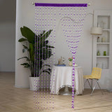 Popxstar  1pcs New Romantic Heart-shaped Pearl Curtains, Plastic Door Curtains, Crystal Partitions, Entrance Hall and Toilet Curtains
