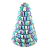 Popxstar 10 Tiers Round Macaron Tower Stand Premium Quality Macaroon Tower Stand Cake Display Rack Party Wedding Display Shelf