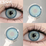 Popxstar  2Pcs New product  Color Contact Lenses Myopia Degree -0.00 to -8.00 Blue purple green lenses Soft Lens EyeBeauty Pupil ﻿