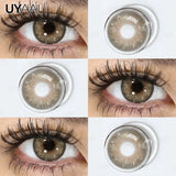 NEW Color Contact Lenses Beauty Brown Pupils Natural Black Contact Lenses Soft Colorful Makeup Eyes Gray Lenses Natural