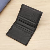 Popxstar Genuine Leather Men's Card Holder Anti-magnetic RFID Credit Card Bag Ultra Thin Soft Business Card Holder for Men