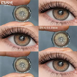 1 Pairs Contact Lenses High Quality Brown Cosmetics for Party Colorful Contacts Lens Yearly Use Natural Soft Pupil