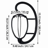 Popxstar  Detachable and portable plastic hanging wig holder for organizing wig storage, head cover, hat support frame