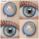 Popxstar 2pcs Rainbow Colored Contact Lenses for Eyes Myopia Lenses Belleza Color Pupils Eye Color Lenses Makeup Gradient Lenses