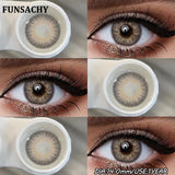 1 Pair Natural Eyes Color Contact Lenses for Eyes Brown Gray Beauty Pupils Blue Contacts Lens Yearly Cosmetic Lens