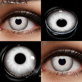 Cosplay Color Contact Lenses for Eyes Anime Eye Lens 1Pair White Black Lenses Contact Lenses Cosmetic Color Lens Eyes
