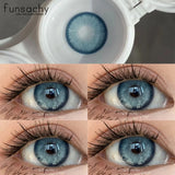Popxstar  Natural Brown Contact Lense for Eyes Colorcon Blue Lenses Beautiful Gray Pupils Cosmetics Yearly Soft Eyes Contact Lens