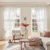 French Romantic Lace Luxury Curtains for Living Room Bedroom Dining Retro Princess Jacquard  White Tulle Blackout Custom Size