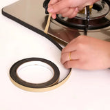 Popxstar 3 Rolls Dustproof Cooktop Gap Adhesive Tape Door Window Seal Waterproof Black For Gap Sealing Adhesive Tape Kitchen Accessories