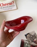 Popxstar Handmade Ceramic Dessert Bowl Solid Color Yogurt Bowl Household High-value Tableware Fruit Salad Breakfast Oat Yogurt Bowl