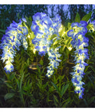 Solar Wisteria Flower Night Light Simulation Lamp Outdoor Waterproof Plug-in Lamp Solar Lawn Lamp Garden Courtyard Plug-in Lamp