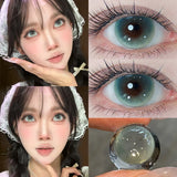 2pcs Blue Colorld Contact Lenses for Eyes with Degree Natural Green Pupils Beauty Korea Lenses Fashion Cosmetics Lens