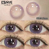 Popxstar  1Pair Natural Contact Lenses for Eyes Myopia Prescription Eyes Color Contact Lenses Beauty Pupil Yearly Use