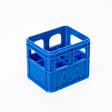 Popxstar  3D Printed Beer Crate Style AA/AAA Battery Storage Boxes Stackable Battery Organizer Home Office Desktop Decor Storage Tool Gift