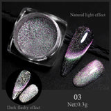 Popxstar Aurora Pearl Nude Pink White Nails Glitter Dust Chrome Moonlight White Rubbing on Powder Shell Mirror Pigment Nail Art Supplies