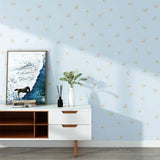 Popxstar Wallpaper Self-adhesive Moisture-proof Pastoral Flower Living Room Bedroom Waterproof Erasable Wall Sticker Home Decoration