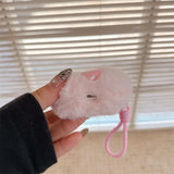 For Apple Airpods 1 2 3 4 Pro Pro 2 Wrist Strap Protective Case Cute Plush 3D Heart Shaped Bluetooth Headphone Generation Cover