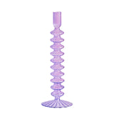 Popxstar Glass Candle Holders Nordic Decor Taper Candle Holder Candlesticks for Home Wedding Room Decoration Party Vase Home Decor
