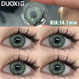 Popxstar  1Pair Soft Contact Lenses Green Lenses Blue Eye Degree Myopia Degree Prescription -0.00 to -8.00 Grey Beautiful Pupil